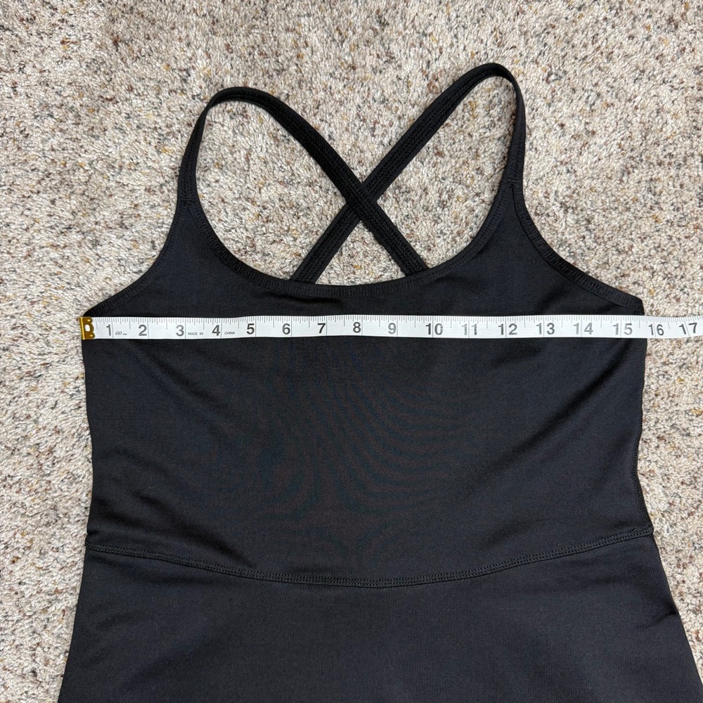 Z By Zella Motion Tank Dress Black Medium M Activewear Mini Racerback Tennis - Picture 9 of 12